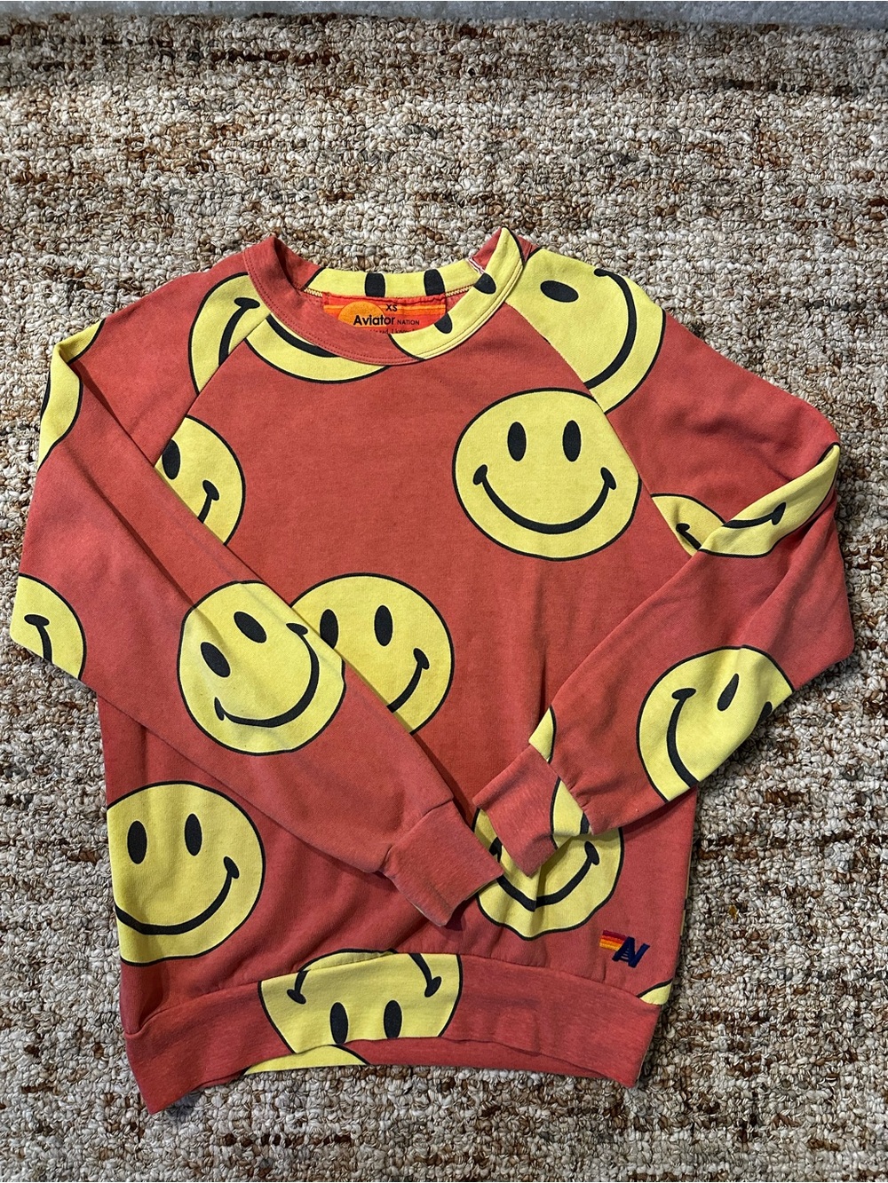 Aviator Nation Smiley Crewneck Sweatshirt